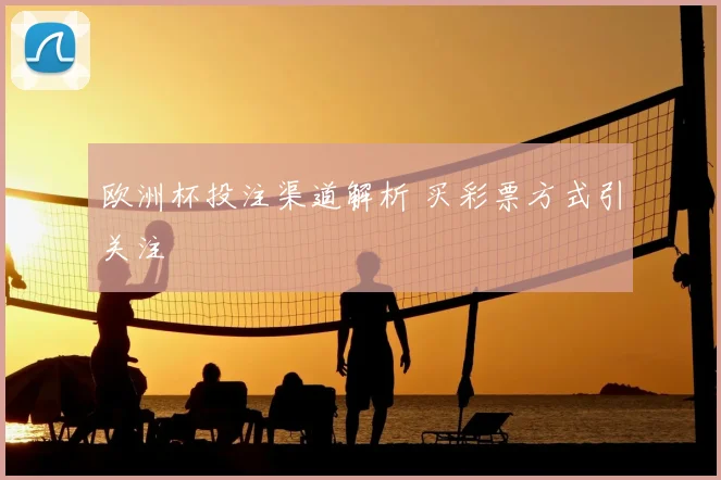 欧洲杯投注渠道解析 买彩票方式引关注